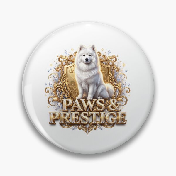 Item preview, Dog Prestige Samoyed Luxury Emblem Art designed and sold by pradeepvisuals.