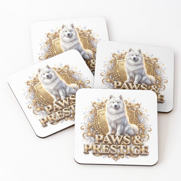 Item preview, Dog Prestige Samoyed Luxury Emblem Art designed and sold by pradeepvisuals.