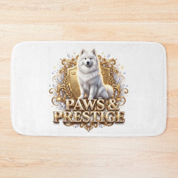 Item preview, Dog Prestige Samoyed Luxury Emblem Art designed and sold by pradeepvisuals.