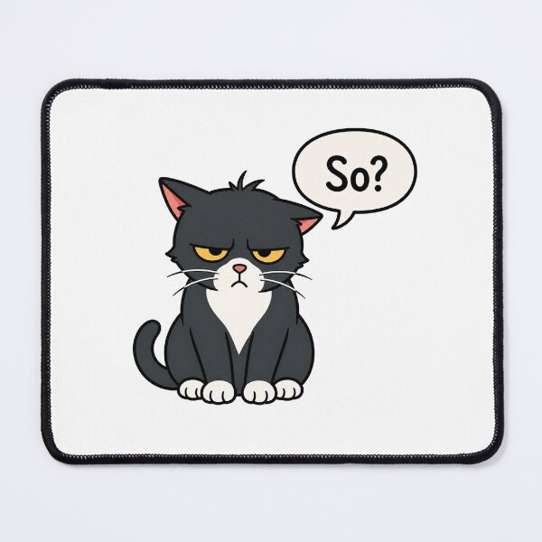 Item preview, Grumpish Cat – So？ designed and sold by neko-lyric.
