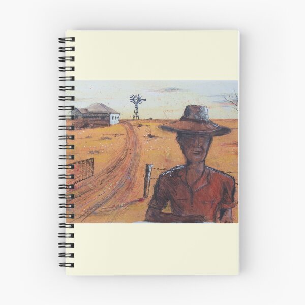 Item preview, Australian Stockman at Outback Homestead Painting designed and sold by Al Benge - NZ & Australian Art.
