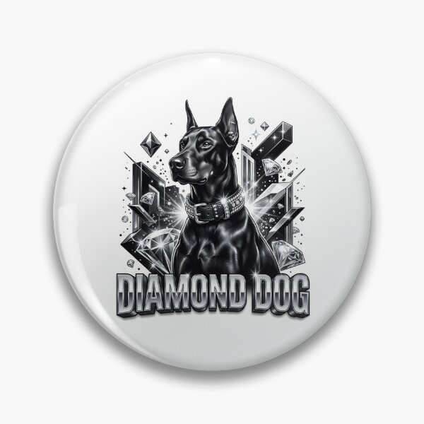 Item preview, Diamond Dog Doberman Luxury Artwork designed and sold by pradeepvisuals.