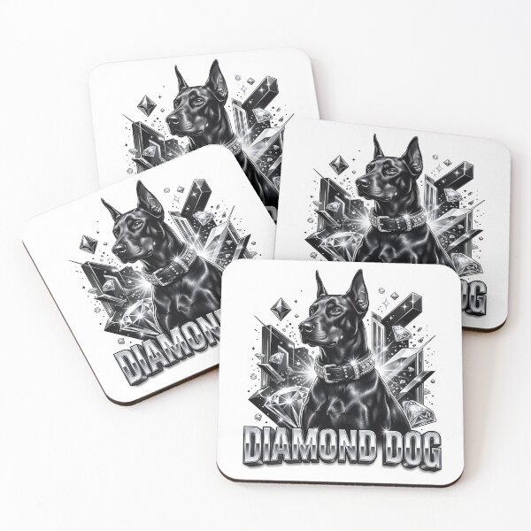Item preview, Diamond Dog Doberman Luxury Artwork designed and sold by pradeepvisuals.