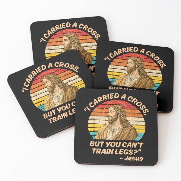 Item preview, Jesus Carried a Cross But You Can’t Train Legs – Funny Christian Gym Quote designed and sold by GoldenField41.