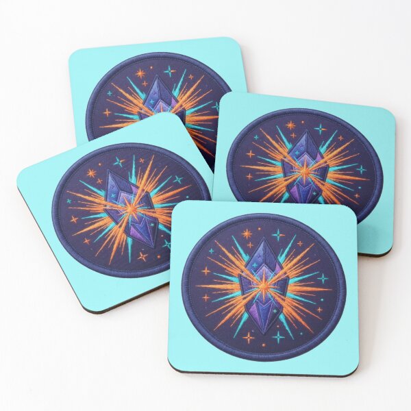 Item preview, Celestial Crystal Burst Embroidered Patch designed and sold by Azurart2.