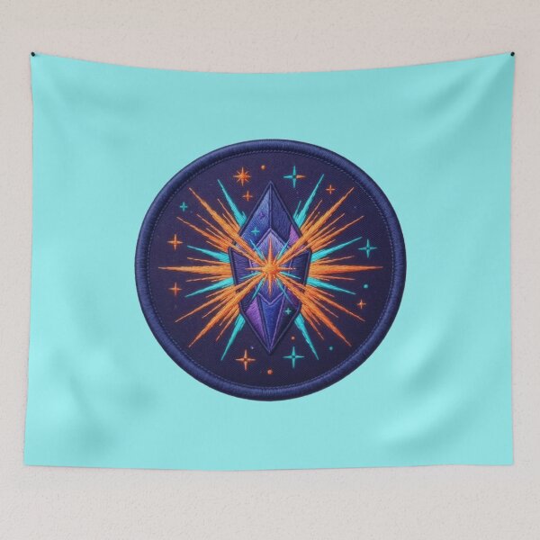 Item preview, Celestial Crystal Burst Embroidered Patch designed and sold by Azurart2.