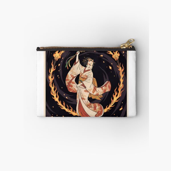 Item preview, Kitsune Kagura Dance of Fire and Moon designed and sold by TokyoUkiyoHouse.