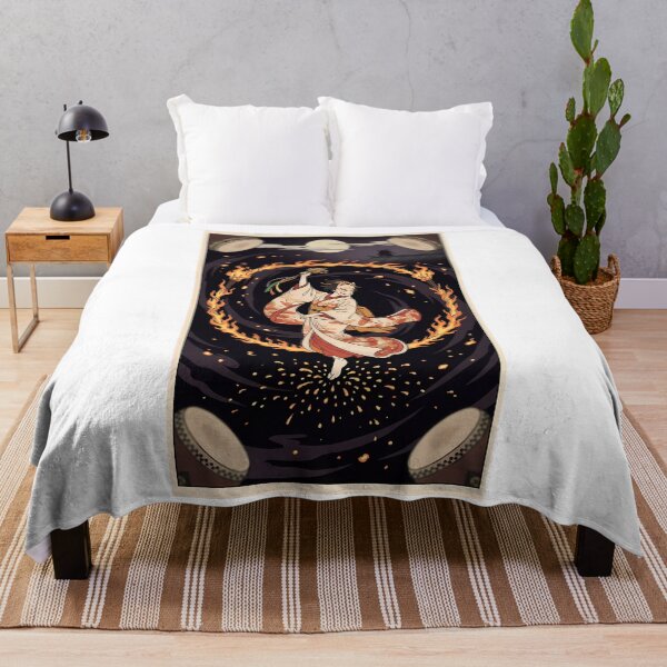 Item preview, Kitsune Kagura Dance of Fire and Moon designed and sold by TokyoUkiyoHouse.