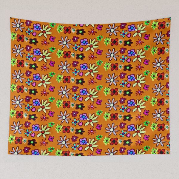 Item preview, Hand Drawn Art Retro Flowers designed and sold by TheGoodBook2.