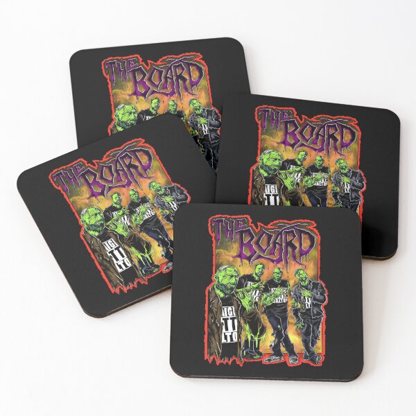 Item preview, Four Green Zombie Characters Standing In Flames designed and sold by uraestheticshop.