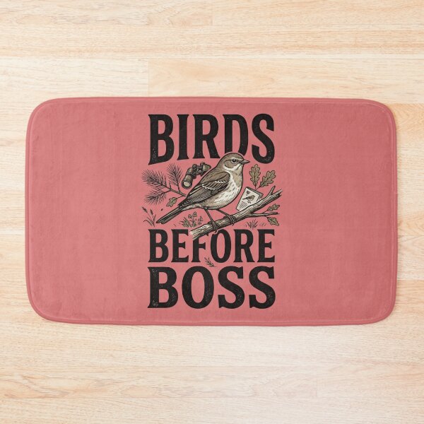 Item preview, Birds Before Boss - Funny Birdwatching Design for Bird Lovers and Nature Enthusiasts designed and sold by 519xdesign.