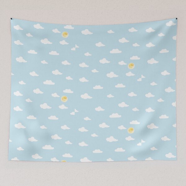 Item preview, Peaceful Cloudy Sky Warm Light Pattern designed and sold by CeciReynaga.