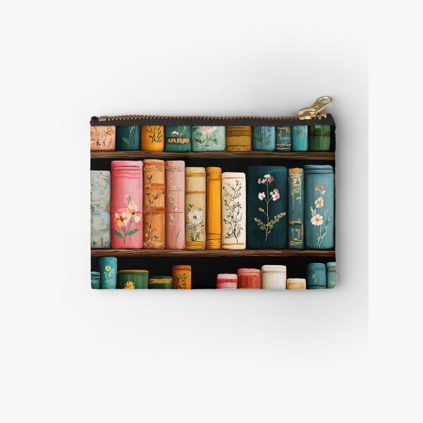 Item preview, Vintage Beautiful Books With Flowers In Wooden Bookcase designed and sold by DEC02.