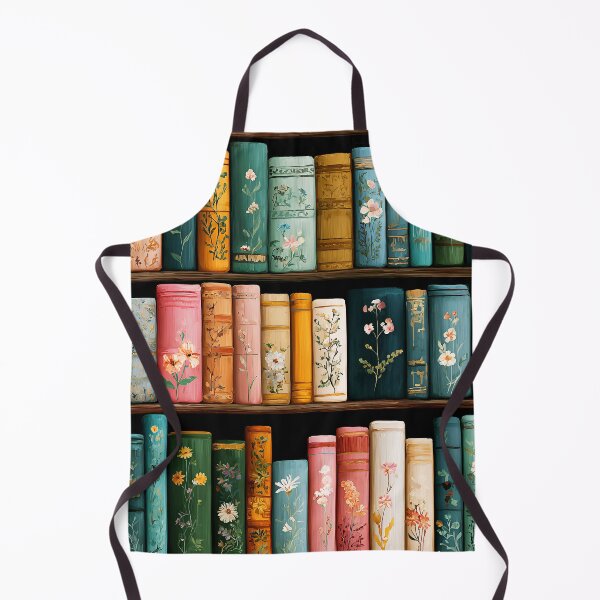 Item preview, Vintage Beautiful Books With Flowers In Wooden Bookcase designed and sold by DEC02.