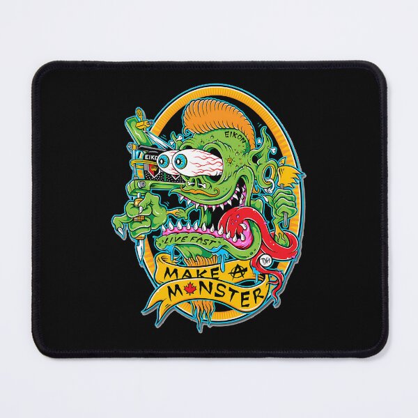 Item preview, Green Creature Holding Tattoo Machine With Extended Eyeballs designed and sold by GrizzlyPaul.