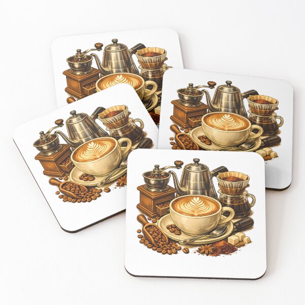 Item preview, Rosette latte art on a ceramic cup designed and sold by Daily Quirk.