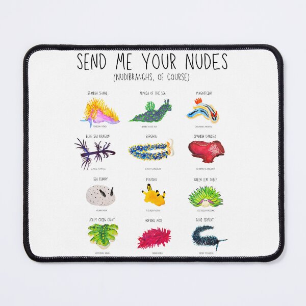 Item preview, Send Me Your Nudes – Funny Nudibranch Marine Biology Watercolor designed and sold by lexieaustinart.