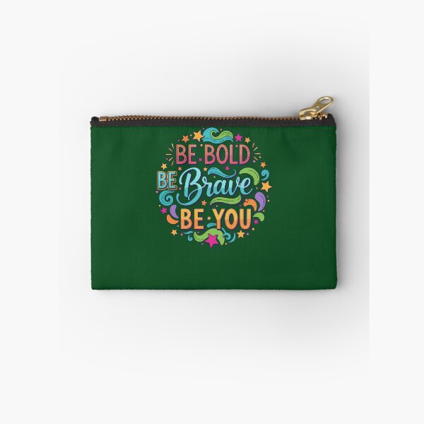Item preview, Be Bold Be Brave Be You Inspirational Hand-Lettered Quote 624 designed and sold by CosmicCherryArt.