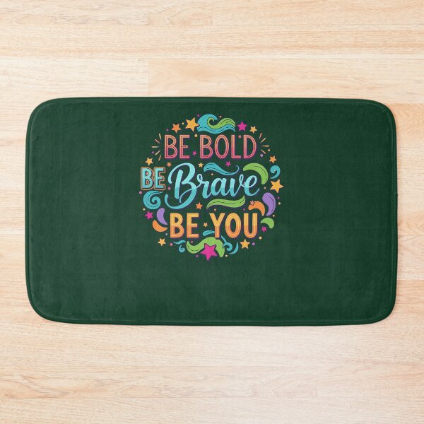 Item preview, Be Bold Be Brave Be You Inspirational Hand-Lettered Quote 624 designed and sold by CosmicCherryArt.