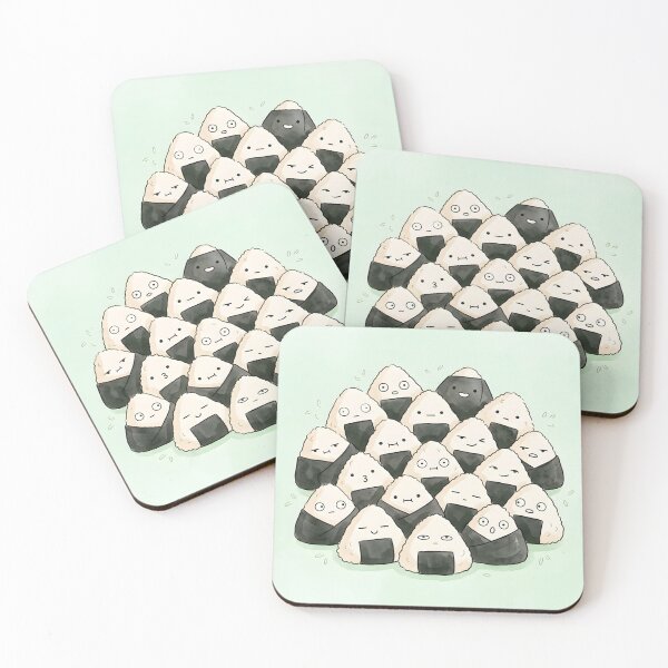 Item preview, Cute Onigiri Rice Balls Pile Kawaii Japanese Food designed and sold by DuckOddity.