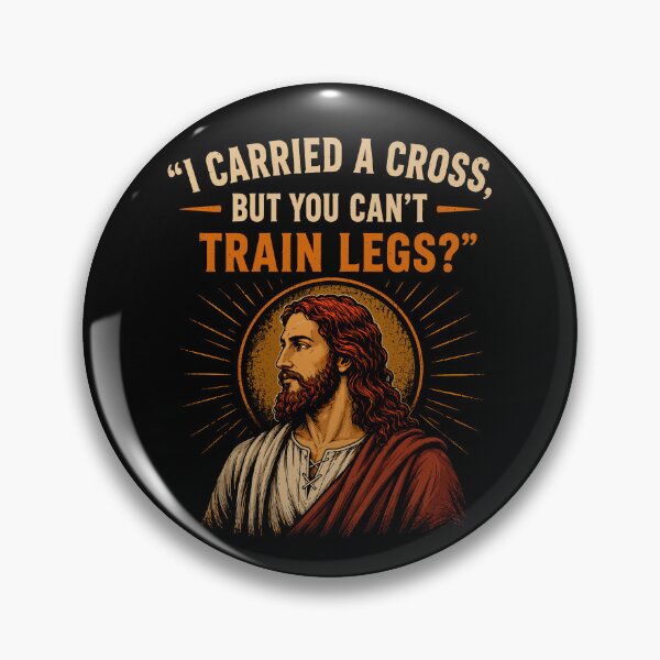 Item preview, I Carried A Cross, But You Can't Train Leg, Funny Gym Humor designed and sold by Izanmie.