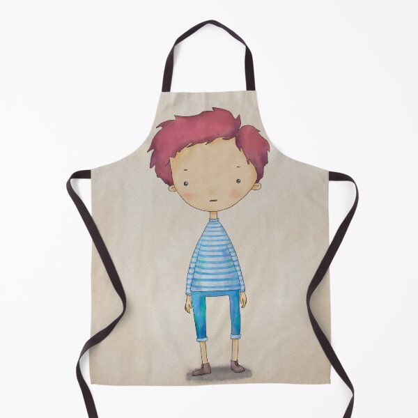 Item preview, Quiet Red Haired Boy in Stripes designed and sold by tammist.