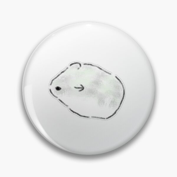 Item preview, Round White Mochi Hamster Loaf Drawing designed and sold by raun.draw.