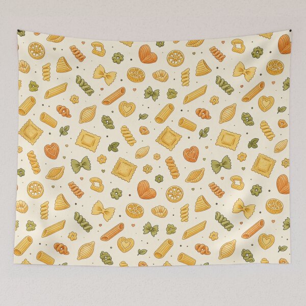 Item preview, Tiny Pasta Shapes Cute Italian Food Pattern designed and sold by RJACreative.
