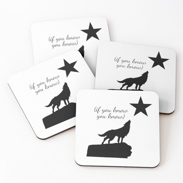 Item preview, if you know you know- cute wolf and star booktok design designed and sold by SlimyFish.