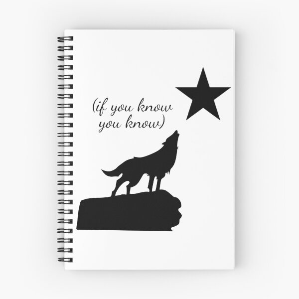 Item preview, if you know you know- cute wolf and star booktok design designed and sold by SlimyFish.