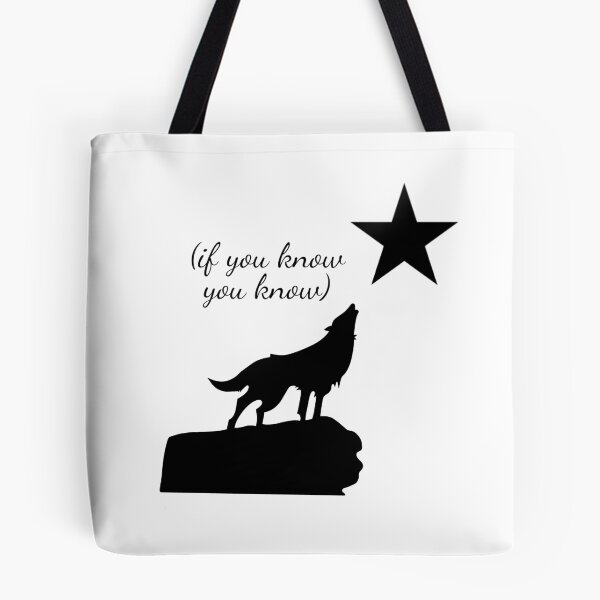 Item preview, if you know you know- cute wolf and star booktok design designed and sold by SlimyFish.