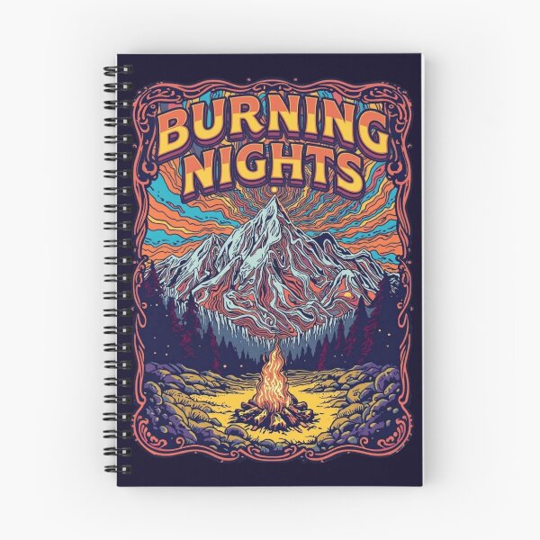Item preview, Burning Nights Campfire Mountain Mirage  designed and sold by Skyrocketz.