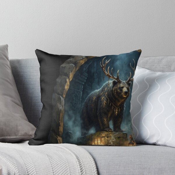 Item preview, Grizzly Bear Spirit and Native American Shaman designed and sold by feckoeansn.