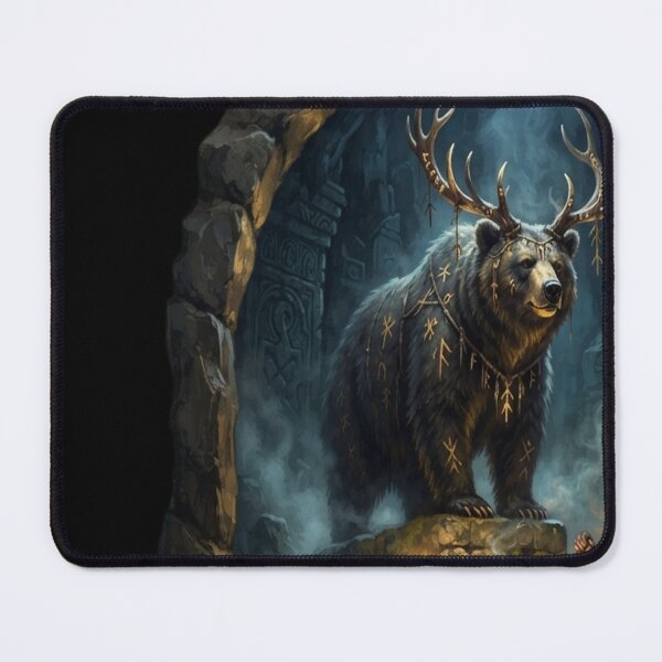 Item preview, Grizzly Bear Spirit and Native American Shaman designed and sold by feckoeansn.