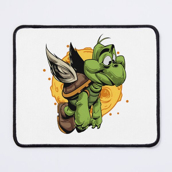Item preview, Winged Green Creature Soaring In Front Of Yellow Moon designed and sold by Soorat.