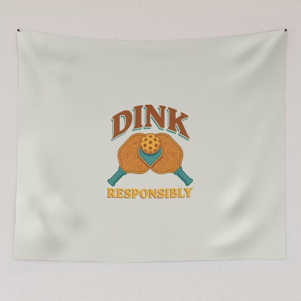 Item preview, Dink Responsibly – Funny Pickleball Player Design designed and sold by Sezee.