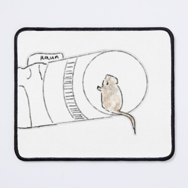Item preview, Cute Mouse on Camera Lens Pencil Art designed and sold by raun.draw.
