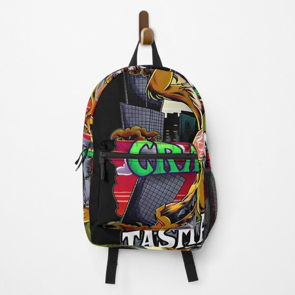 Item preview, Wild Beast Snapping Yellow Bus In Half Above City designed and sold by Soorat.