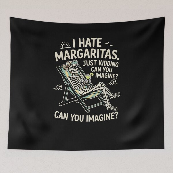 Item preview, Ironic Margarita Skeleton Beach Vacation Humor designed and sold by snowry.