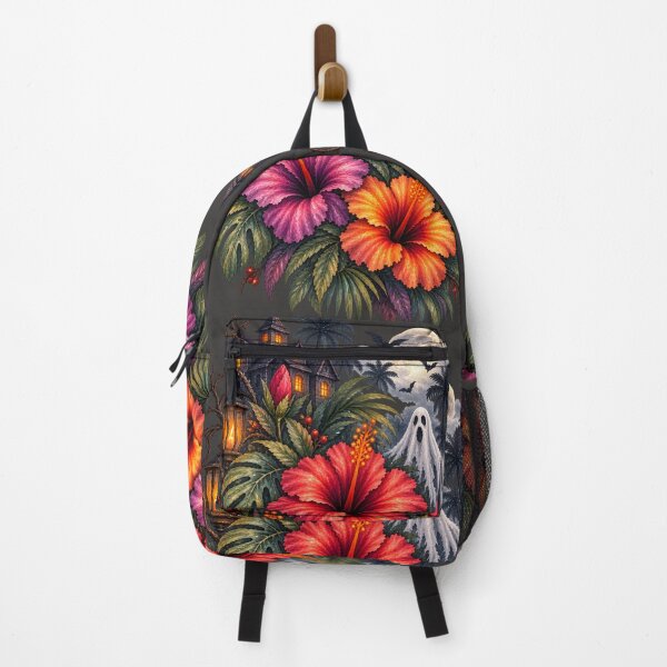 Item preview, Haunted Tropical Hibiscus | Gothic Halloween Botanical Art | Tropical Flower Illustration designed and sold by Nolmo.