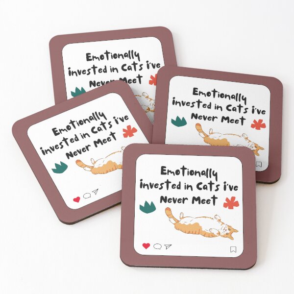 Item preview, Cat Meme Emotionally Invested in Cats I’ve Never Meet designed and sold by nurabear.