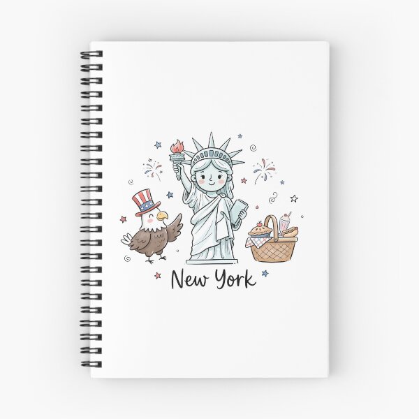 Item preview, Cute Statue of Liberty New York Doodle Art designed and sold by RamyGallery.