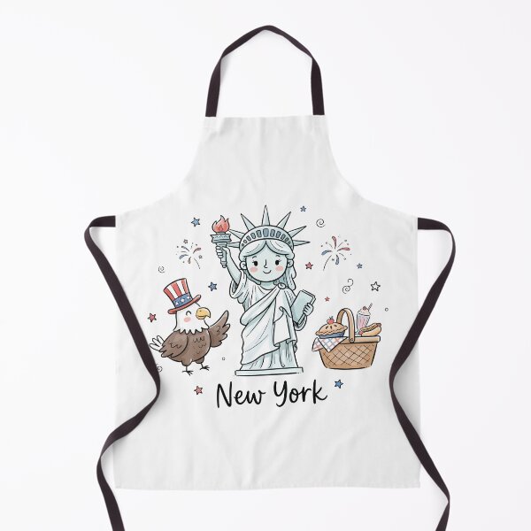Item preview, Cute Statue of Liberty New York Doodle Art designed and sold by RamyGallery.