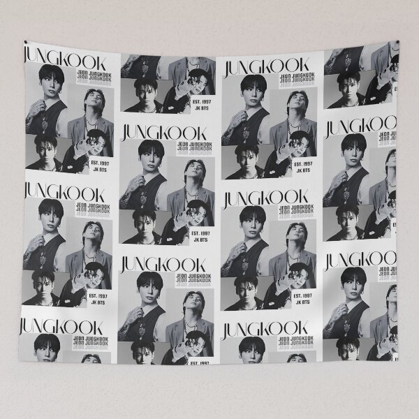 Item preview, Jungkook Vintage Magazine Aesthetics Collage Kpop Fan Merchandise designed and sold by moamaxshop.