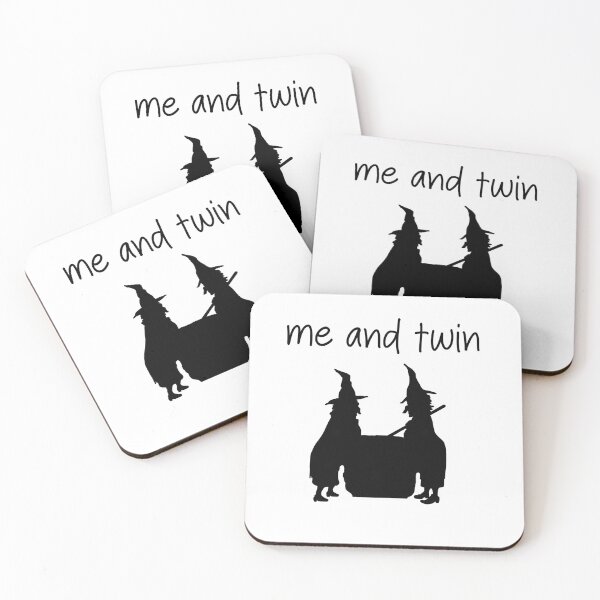 Item preview, Me and Twin- Funny Cute Witchy Fantasy Meme designed and sold by SlimyFish.