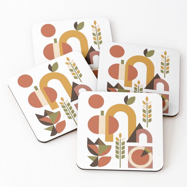 Item preview, Bauhaus Geometric Autumn Fall Harvest designed and sold by VibranPalette.
