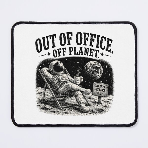 Item preview, Out Of Office Off Planet Funny Astronaut On Moon designed and sold by MotionBanana Art.