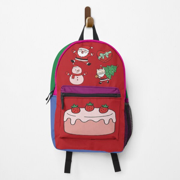 Item preview, Cute Red Christmas Santa and Strawberry Cake. designed and sold by EunsooLee.
