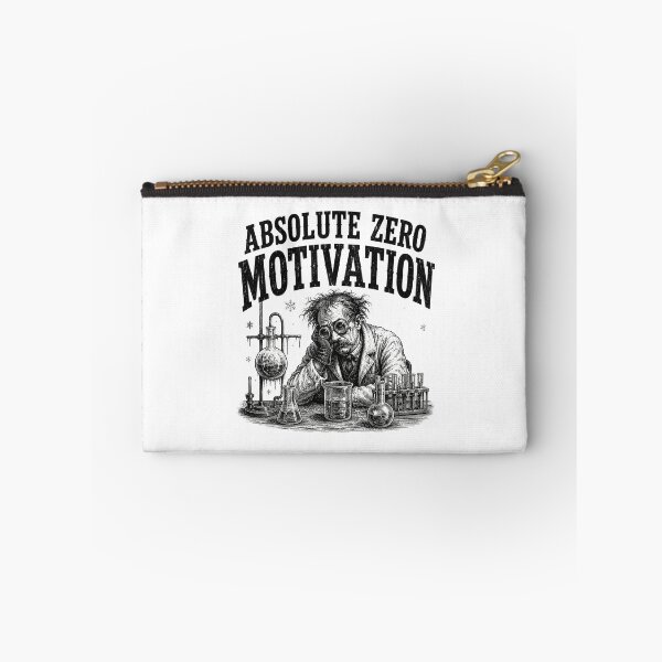 Item preview, Absolute Zero Motivation Tired Scientist Chemistry Pun designed and sold by MotionBanana Art.