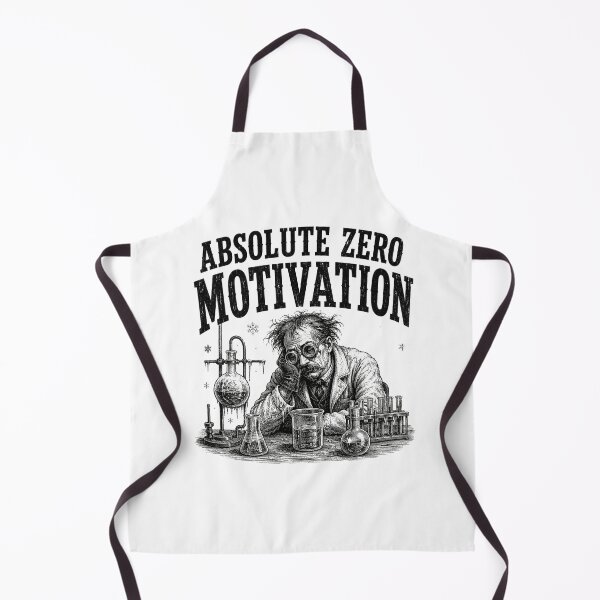 Item preview, Absolute Zero Motivation Tired Scientist Chemistry Pun designed and sold by MotionBanana Art.